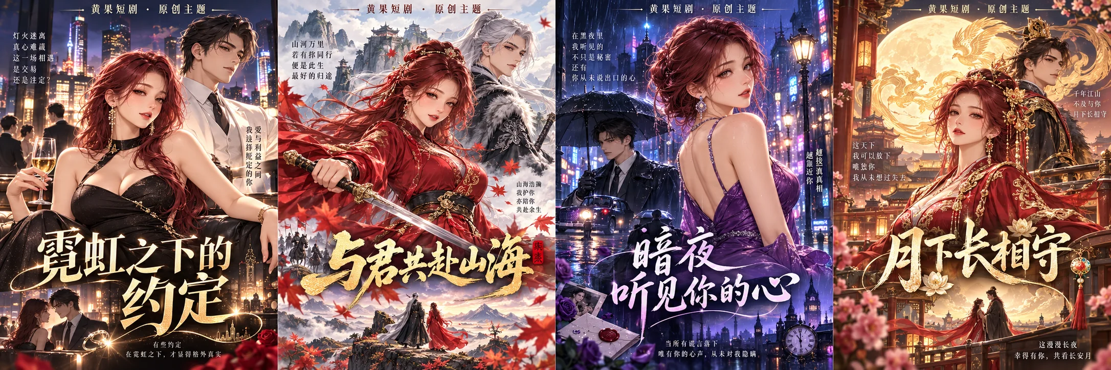 霓虹之下的约定:漫剧·豪门原创成年角色封面